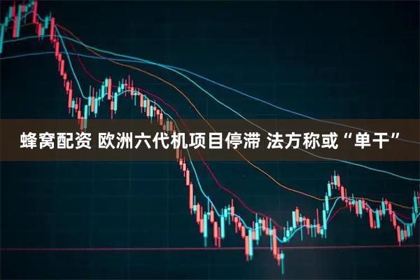 蜂窝配资 欧洲六代机项目停滞 法方称或“单干”