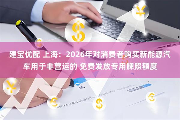 建宝优配 上海：2026年对消费者购买新能源汽车用于非营运的 免费发放专用牌照额度